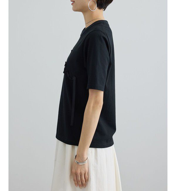 SALON adam et rope'「テープ刺繍コンパクトTシャツ」|Tシャツ・カットソー|