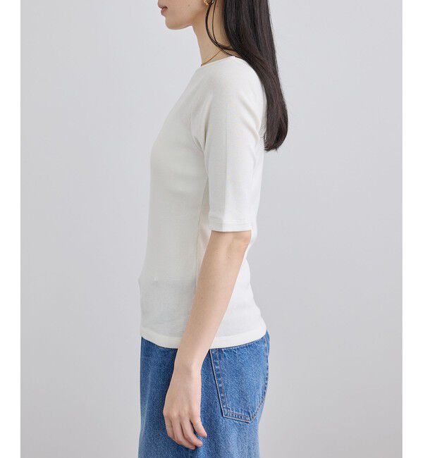 SALON adam et rope'「ハイウェットテレコ2WAYネックT」|Tシャツ・カットソー|