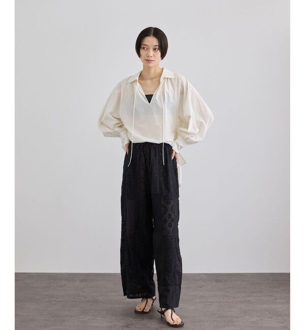 SALON adam et rope'「シアーコットンヴィンテージブラウス」|シャツ・ブラウス|