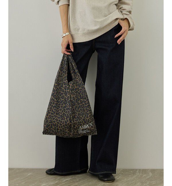 SALON adam et rope'「【Americana（アメリカーナ） for SALON】レオパードエコバッグ M」|エコバッグ|