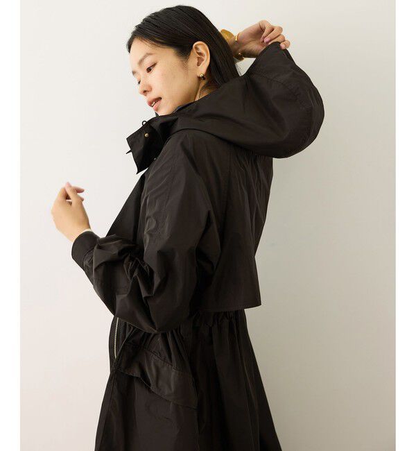 ROPE「【撥水】タフタフーデッドロング丈スプリングコート」|その他|