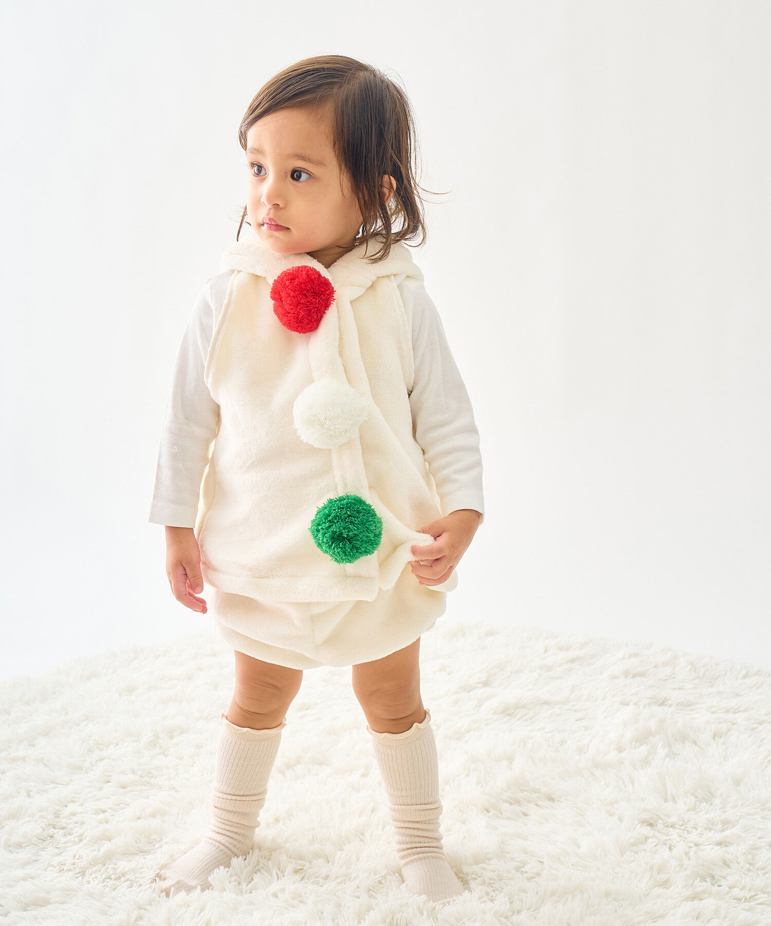 ROPE PICNIC PASSAGE「X'mas Baby/スノーマンコスプレ」|ロンパース|