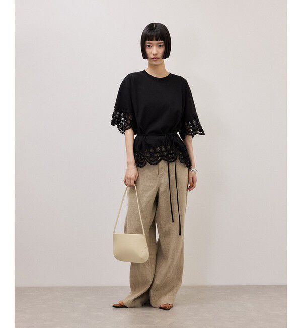 ADAM ET ROPE'「レースコンビT」|Tシャツ・カットソー|