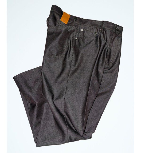 ADAM ET ROPE'「NIKKE デニムストレートパンツ / ADAM ET ROPE' JEANS」|デニム|ブラウン(20)