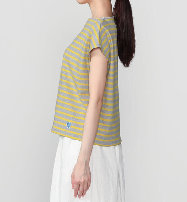 ORCIVAL「ORCIVAL | コットンロード ボートネック フレンチスリーブバスクシャツ WOMEN」|Tシャツ・カットソー|