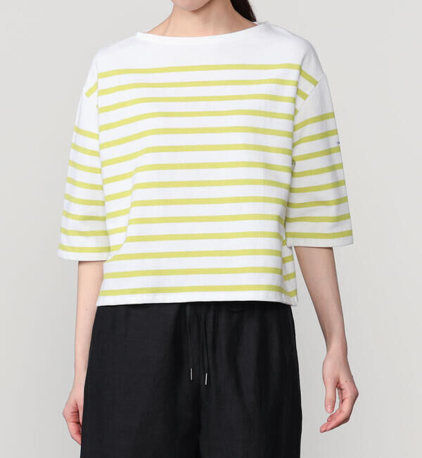 ORCIVAL「ORCIVAL | ラッセル ボートネック5分袖Tシャツ WOMEN」|Tシャツ・カットソー|YELLOW系1