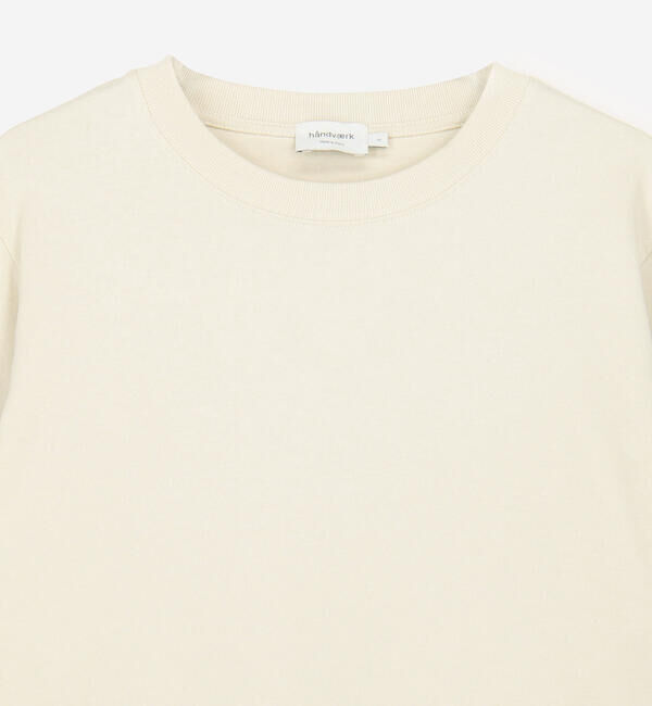 handvaerk「handvaerk | コットン クルーネック フレアスリーブ長袖Tシャツ WOMEN」|Tシャツ・カットソー|