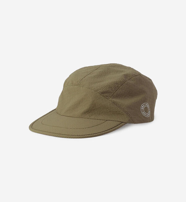 ORCIVAL「ORCIVAL | サッカーギンガム ジェットキャップ UNISEX」|キャップ・キャスケット|OLIVE