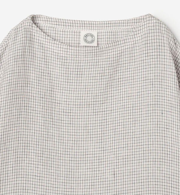 ORCIVAL「ORCIVAL | リネンチェック ボートネックプルオーバー WOMEN」|シャツ・ブラウス|