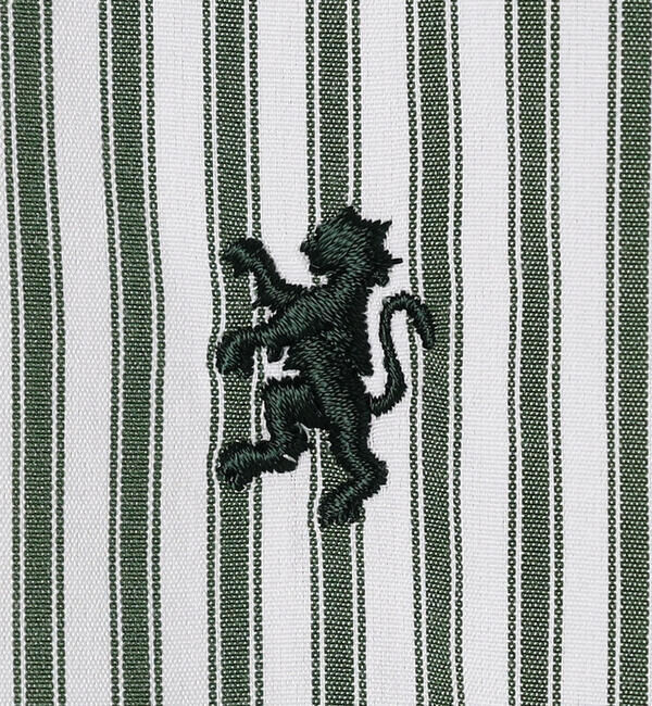GYMPHLEX「Gymphlex | ショート ボタンダウン半袖シャツ STRIPE WOMEN」|シャツ・ブラウス|