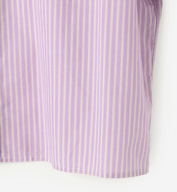 GYMPHLEX「Gymphlex | タイプライター ショートボタンダウンシャツ STRIPE WOMEN」|シャツ・ブラウス|