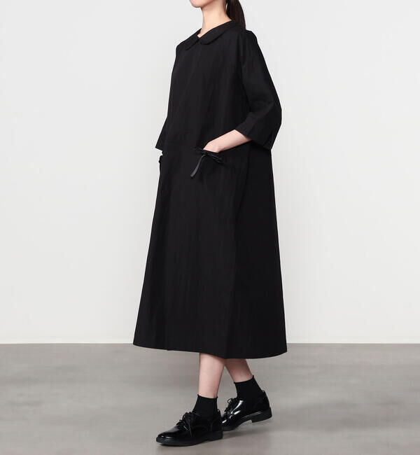  「eunoia | ラウンドカラー ロングワンピース WOMEN」|ワンピース|