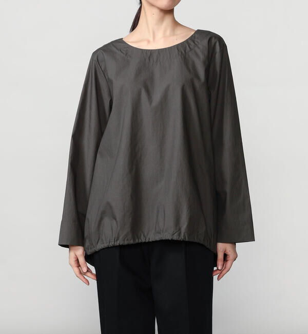 「mizuiro ind | ドローストリング クルーネックプルオーバー WOMEN」|シャツ・ブラウス|