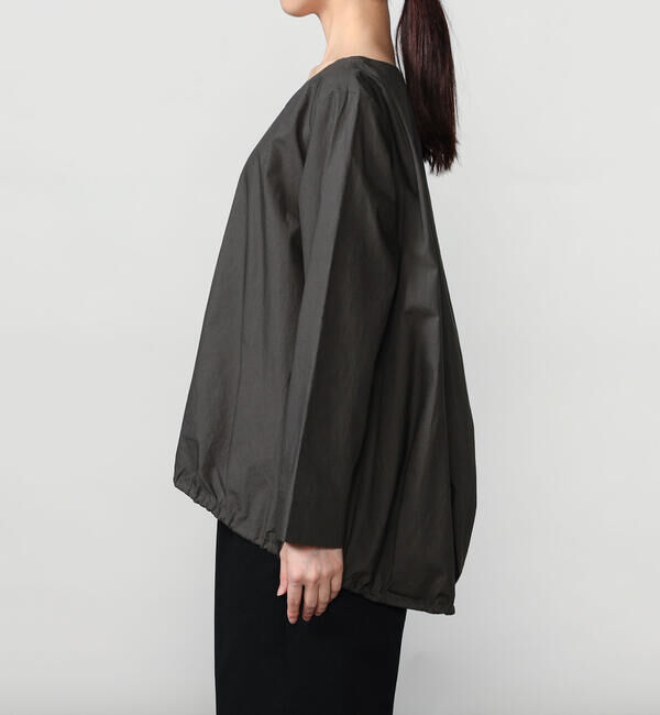  「mizuiro ind | ドローストリング クルーネックプルオーバー WOMEN」|シャツ・ブラウス|
