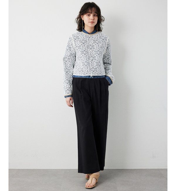 THE PAUSE「【THE PAUSE】コットンリネンタックパンツ」|その他|