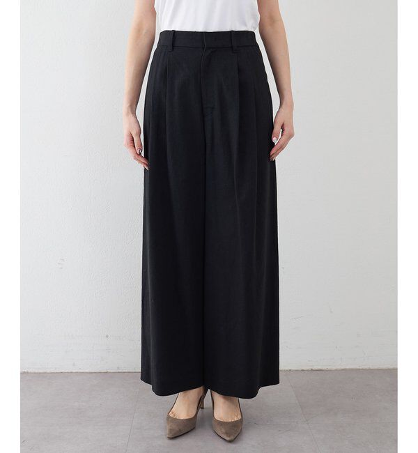 THE PAUSE「【THE PAUSE】コットンリネンタックパンツ」|その他|