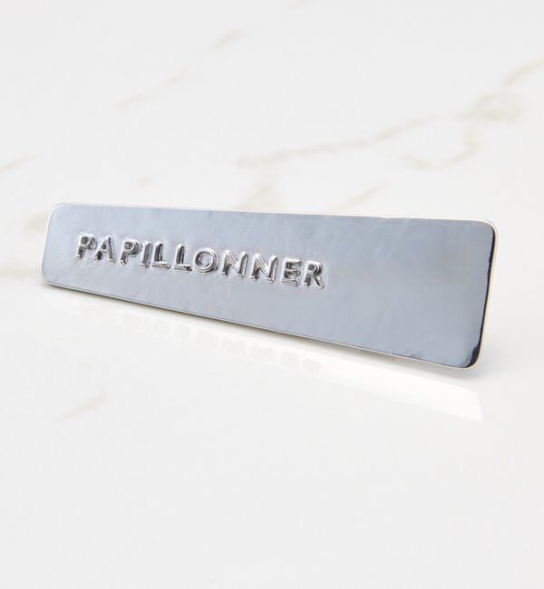  「【PAPILLONNER/パピヨネ】メタルロゴ入りヘアクリップ」|その他|