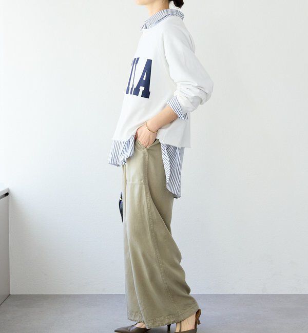  「【Yossshiiii企画】ワイドロゴカットオフスウェット」|Tシャツ・カットソー|