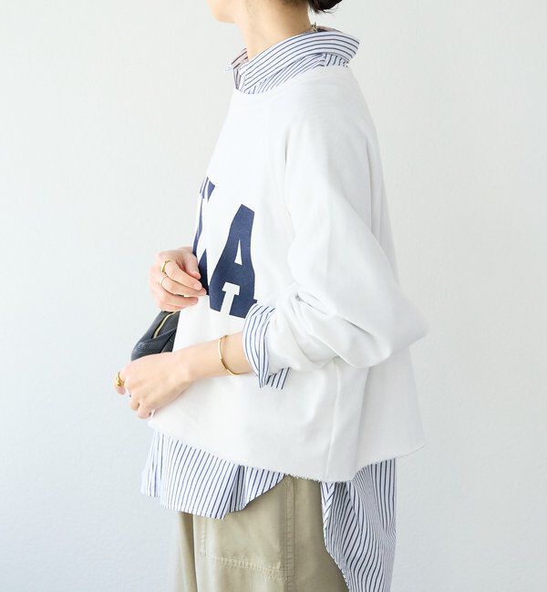  「【Yossshiiii企画】ワイドロゴカットオフスウェット」|Tシャツ・カットソー|