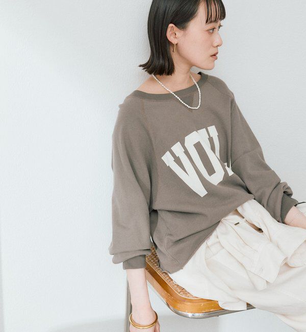  「【Yossshiiii企画】ワイドロゴカットオフスウェット」|Tシャツ・カットソー|