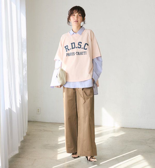  「【A・MONN】【アジャスター付き】スムースワイドパンツ」|その他|