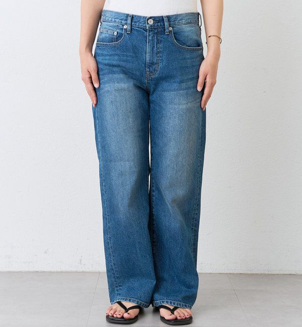  「【RIMH】ミッドライズストレートデニム」|デニム|