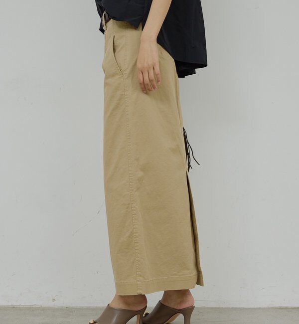  「【低身長サイズあり】チノストレッチスカート」|スカート|