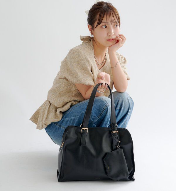  「【@sktnnm企画】ステッチラインボストンBAG」|トートバッグ|