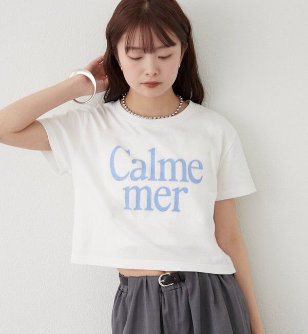  「【4色展開/短丈で使いやすい◎】カラーロゴチビTシャツ」|Tシャツ・カットソー|