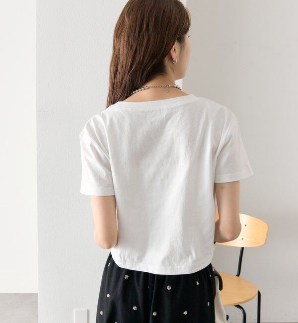 「【4色展開/短丈で使いやすい◎】カラーロゴチビTシャツ」|Tシャツ・カットソー|