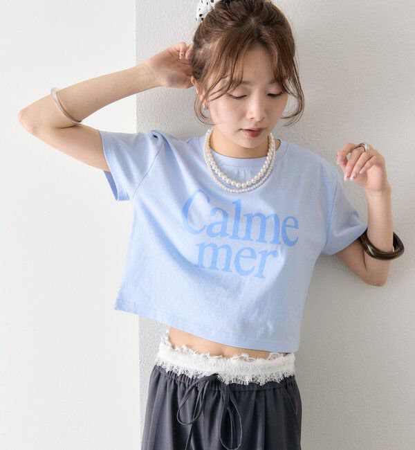  「【4色展開/短丈で使いやすい◎】カラーロゴチビTシャツ」|Tシャツ・カットソー|
