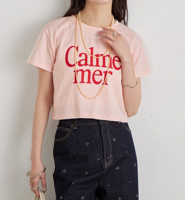  「【4色展開/短丈で使いやすい◎】カラーロゴチビTシャツ」|Tシャツ・カットソー|