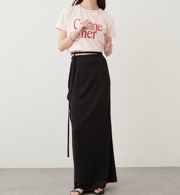  「【4色展開/短丈で使いやすい◎】カラーロゴチビTシャツ」|Tシャツ・カットソー|
