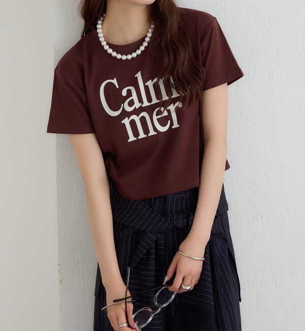  「【4色展開/短丈で使いやすい◎】カラーロゴチビTシャツ」|Tシャツ・カットソー|