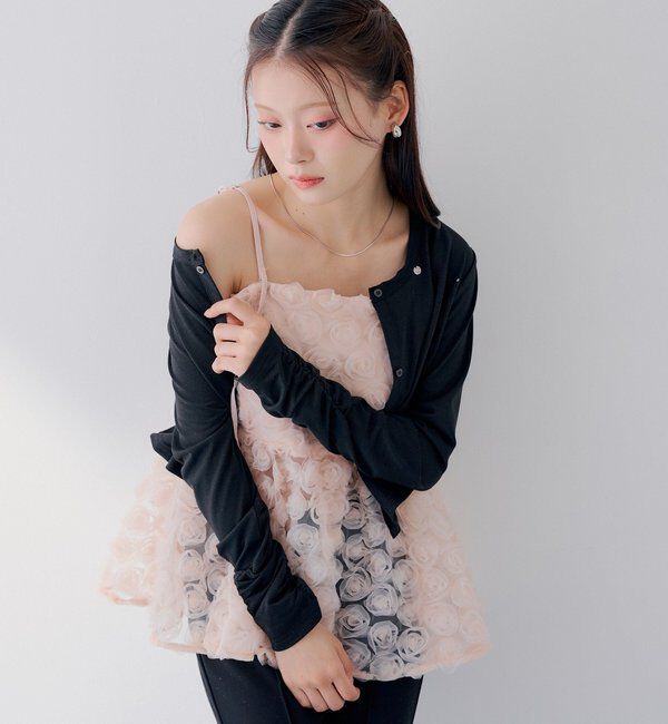  「【SALON by Chico】UVカットCOOLコンパクトラメクルーカーデ」|Tシャツ・カットソー|