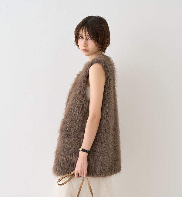 Rouge vif「【一部店舗限定】エコファーベスト」|ベスト・ジレ|