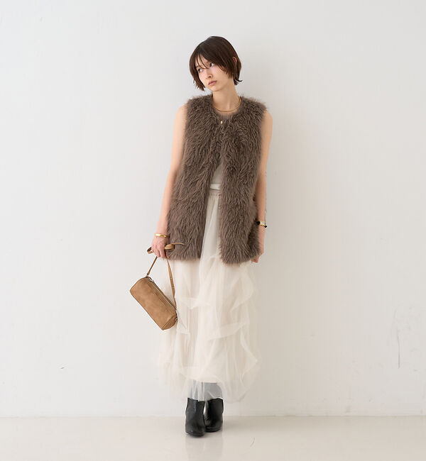 Rouge vif「【一部店舗限定】エコファーベスト」|ベスト・ジレ|