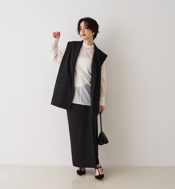 Rouge vif「【セットアップ対応】テーラーカラージレ」|ベスト・ジレ|