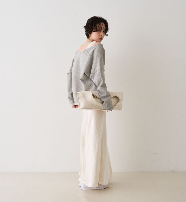 Rouge vif「裏毛Vネックスウェットプルオーバー」|スウェット・ジャージ|
