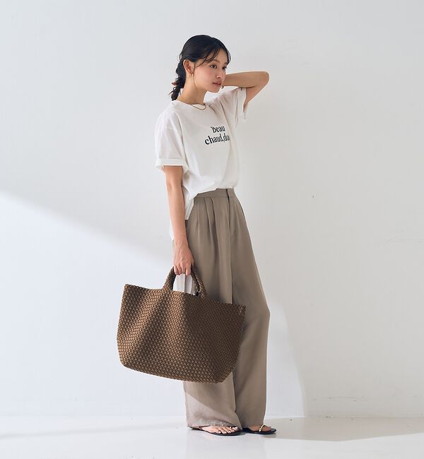 Rouge vif「【人気追加】【NAGHEDI/ナゲティ】ラージトートバッグ St Barths」|トートバッグ|