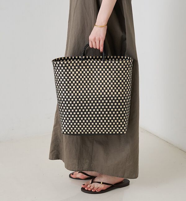Rouge vif「【NHE/ニエ】カゴバッグ TO(TALL) トートバッグ」|かごバッグ|