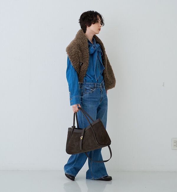 Rouge vif「【AULENTTI / オウレンティ】2WAYスエードショルダートートバッグ /」|トートバッグ|