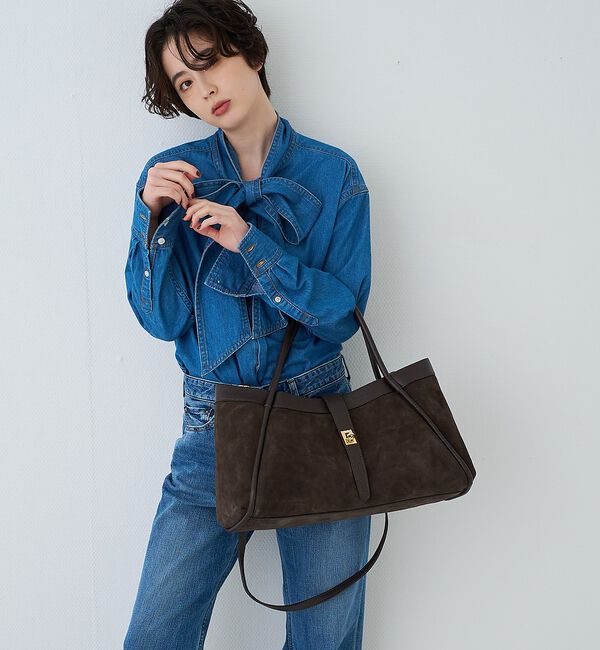 Rouge vif「【AULENTTI / オウレンティ】2WAYスエードショルダートートバッグ /」|トートバッグ|