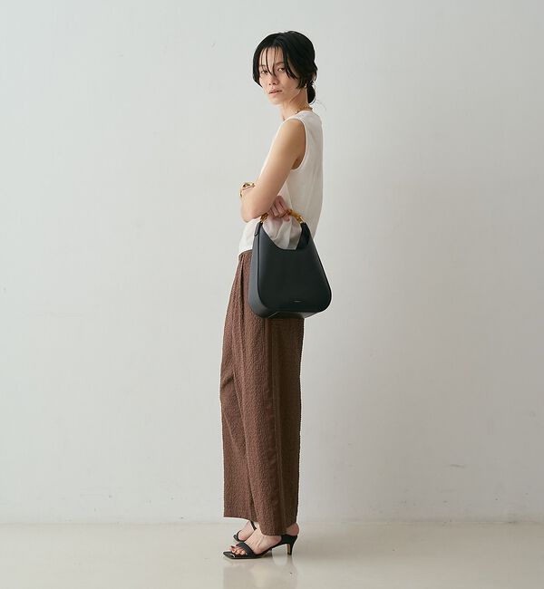 qualite「【セットアップ対応】シアーギンガムクロップドパンツ」|その他|