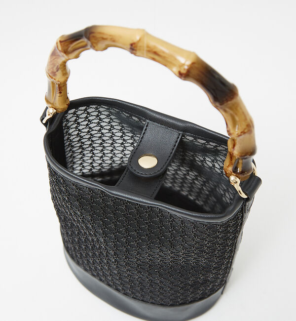 LOWELL things「●SOEUR/バンブーハンドルチュールバッグ」|ハンドバッグ|