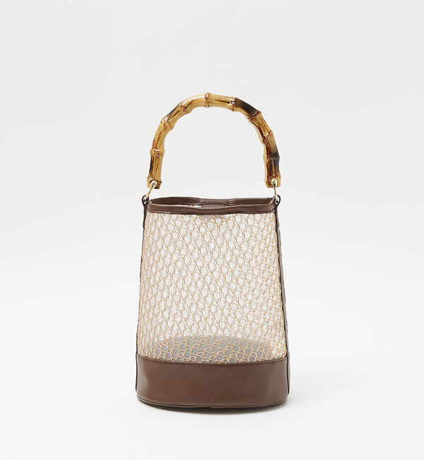 LOWELL things「●SOEUR/バンブーハンドルチュールバッグ」|ハンドバッグ|
