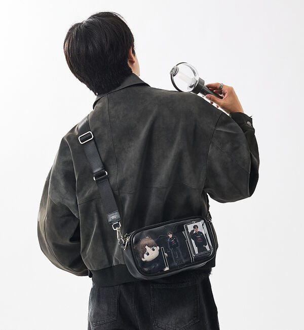 LOWELL things「【BLK/再入荷】オシゴト/マルチポーチバッグ/推しぬいポーチ【推し活】」|ハンドバッグ|