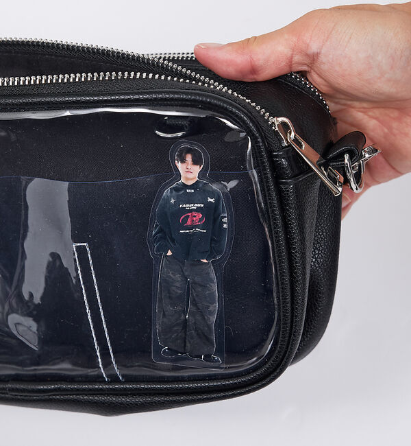LOWELL things「【BLK/再入荷】オシゴト/マルチポーチバッグ/推しぬいポーチ【推し活】」|ハンドバッグ|