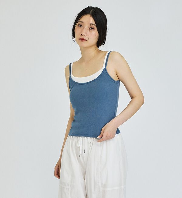 abahouse mavie「【カップ付き】レイヤード風キャミソール」|キャミソール|