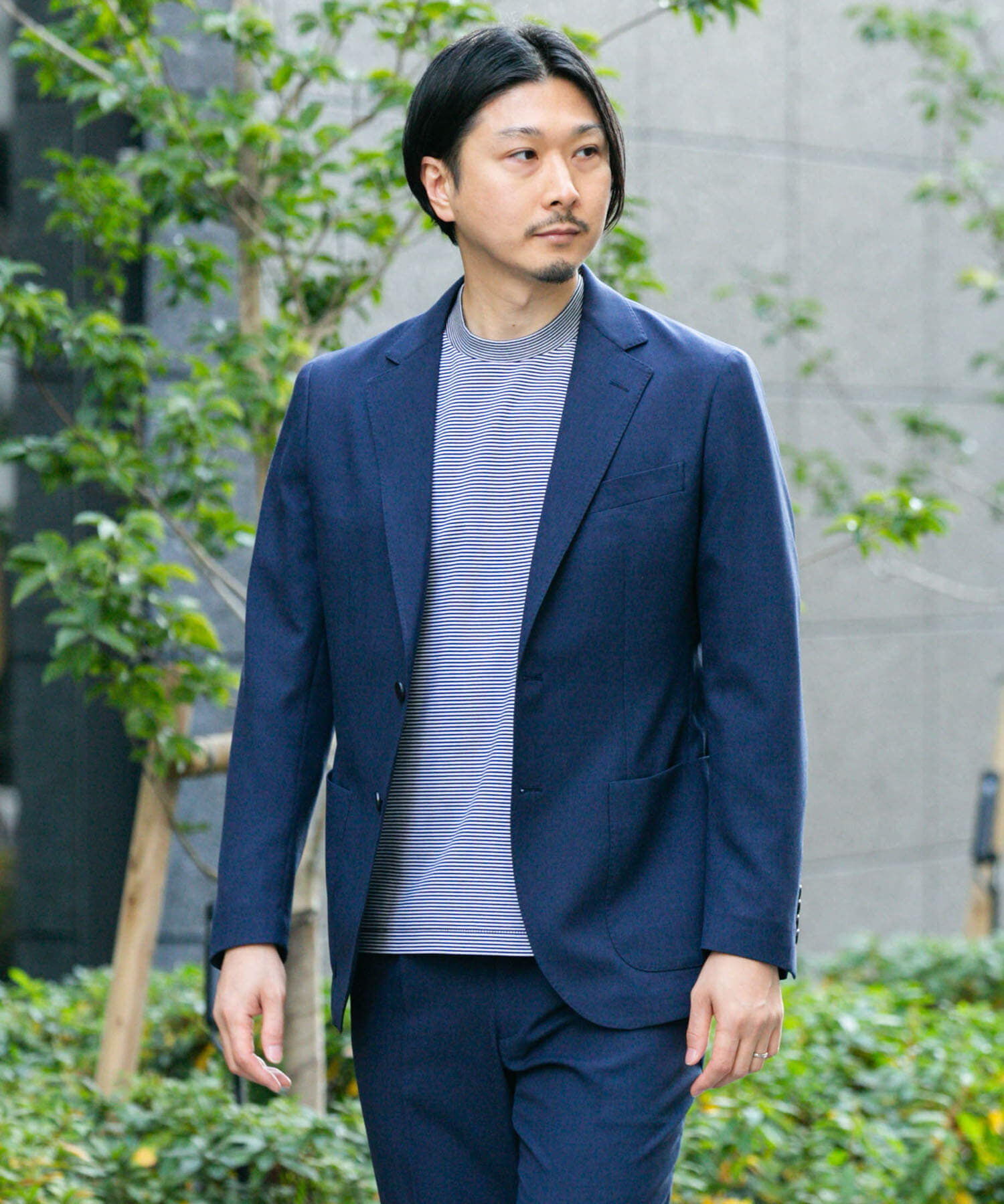 URBAN RESEARCH DOORS「『イージーケア』LIFE STYLE TAILOR　トロワッシャーストレッチジャケット」|その他|ネイビー
